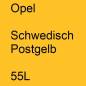 Preview: Opel, Schwedisch Postgelb, 55L.